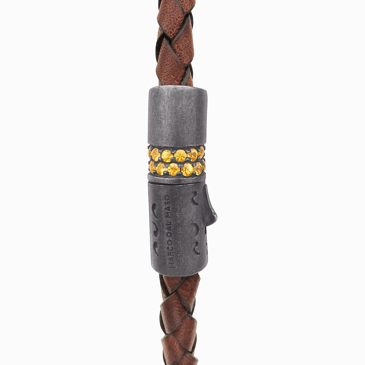 ☆MARS MARK☆ Masculine Bracelet No2 M121 Gladiator Oxidized Silver Bracelet with Black Diamonds and