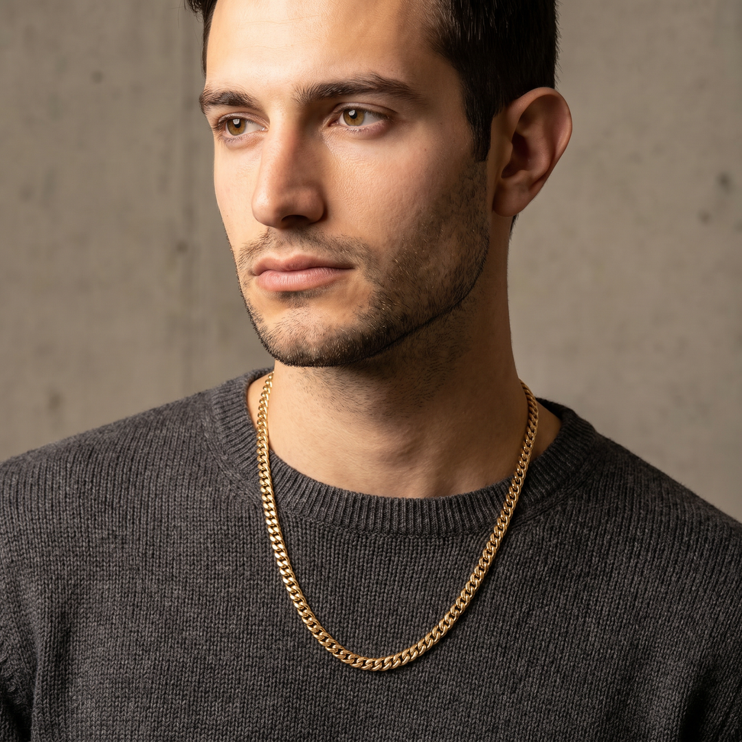 FLAMING TONGUE Cuban Link Necklace