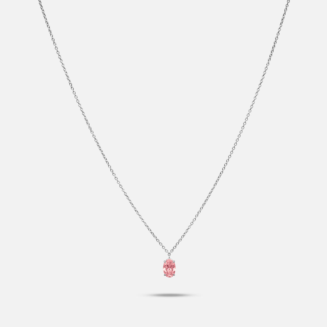 Eclipse Vesper Pendant in pink diamond