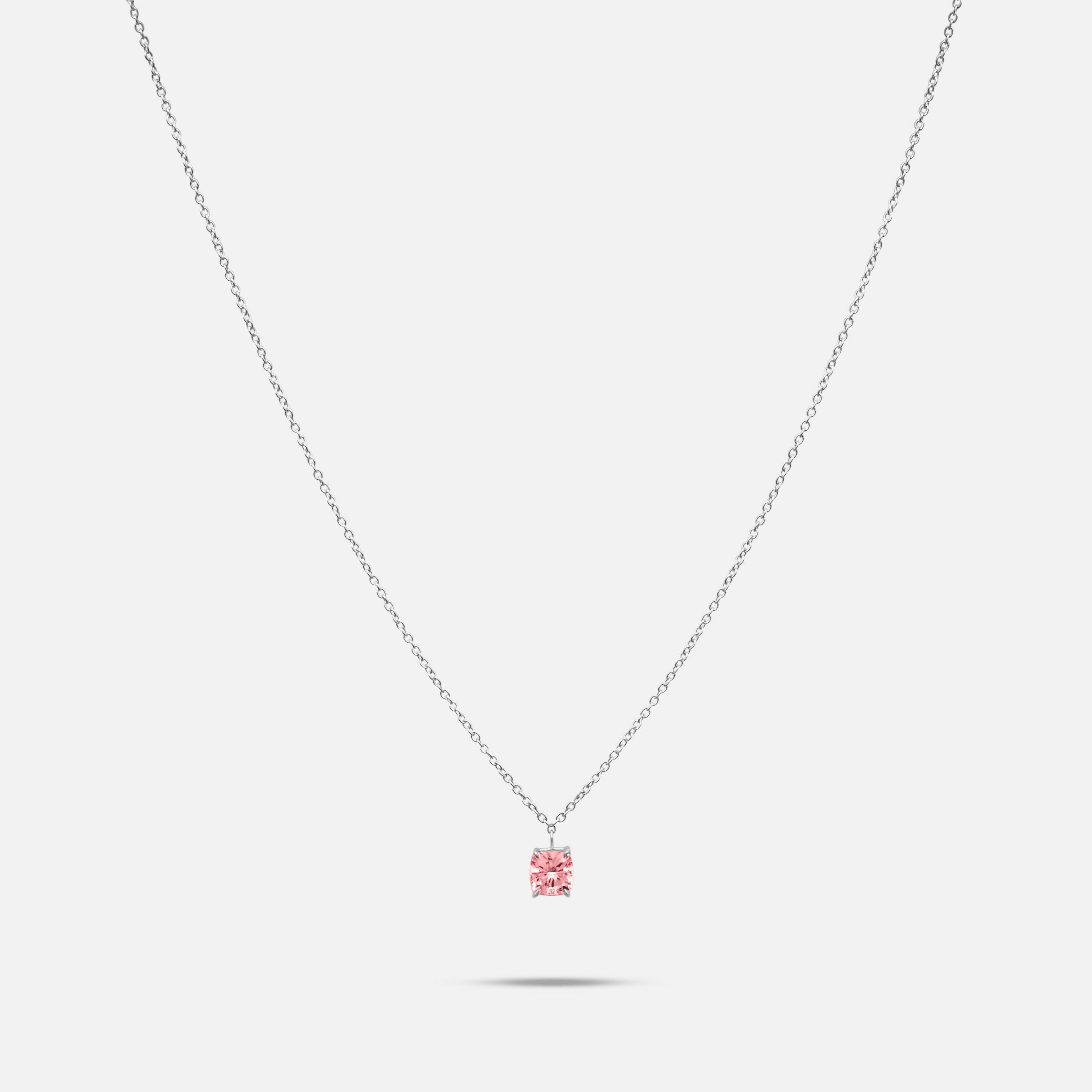 Eclipse Celeste Pendant | Platinum & Pink Diamond | Minimalist