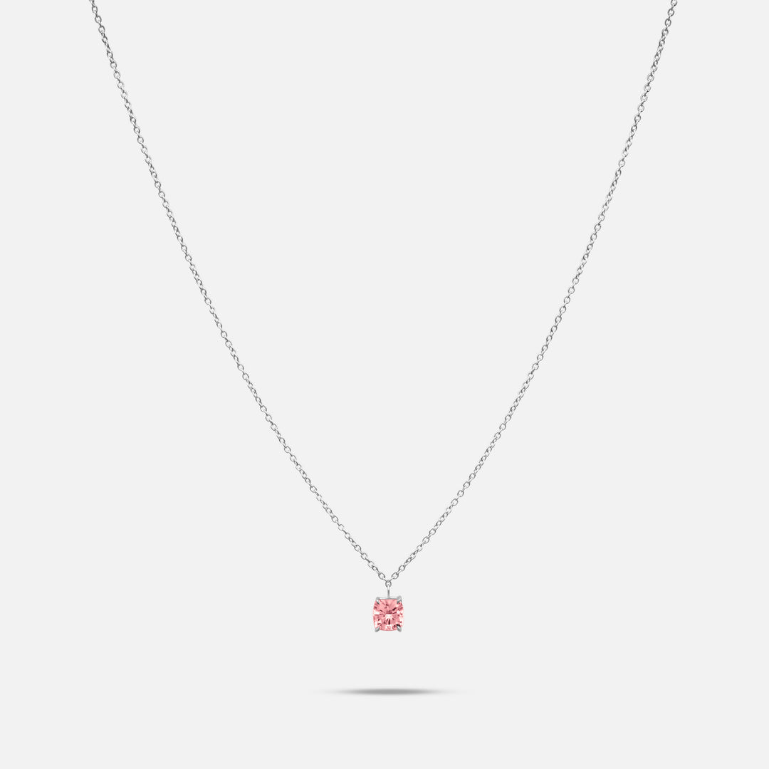 Eclipse Celeste Pendant in platinum with 1.00ct Pink lab grown diamond