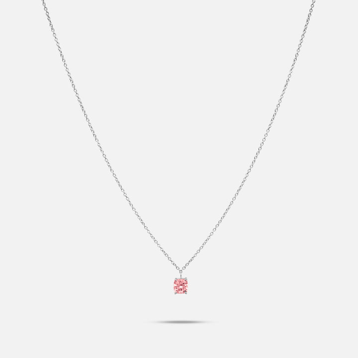 Eclipse Celeste Pendant in platinum with 1.00ct Pink lab grown diamond
