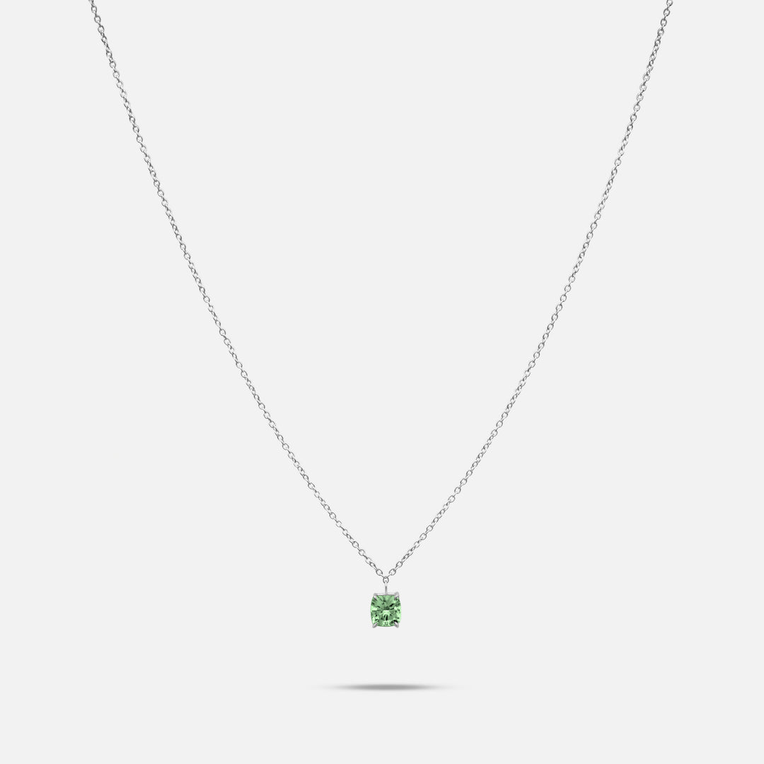 Eclipse Celeste Pendant in platinum with 1.00ct Green lab grown diamond