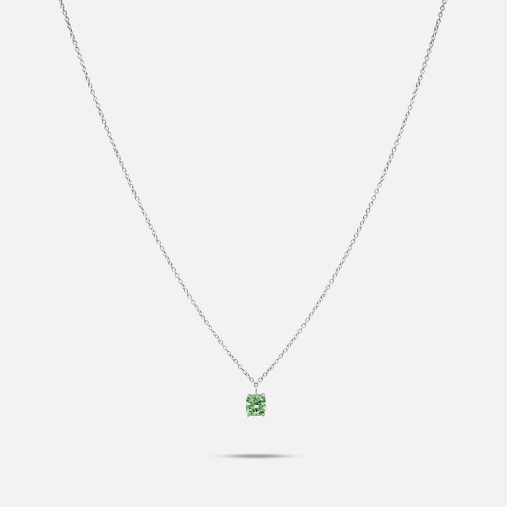 Eclipse Celeste Pendant in platinum with 1.00ct Green lab grown diamond