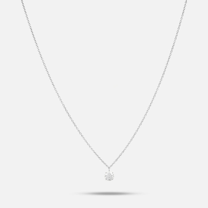 Eclipse Luna Pendant in White diamond