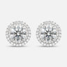 Eclipse Luna Starburst Earrings in white diamond