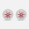 Eclipse Luna Starburst Earrings in pink diamond