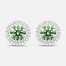Eclipse Luna Starburst Earrings in green diamond