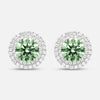Eclipse Luna Starburst Earrings in green diamond