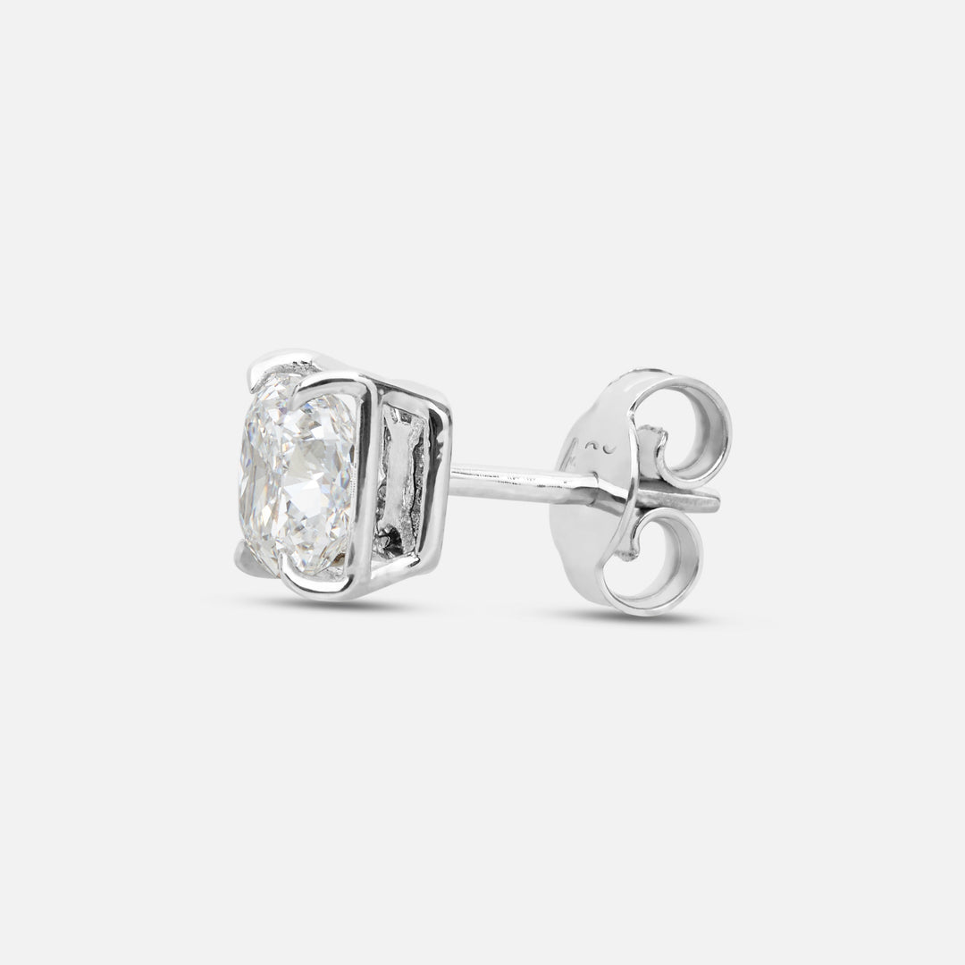 Close-up of white diamond details on Eclipse Celeste Earrings