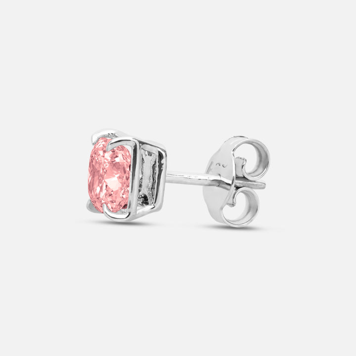 Close-up of pink diamond details on Eclipse Celeste Earrings