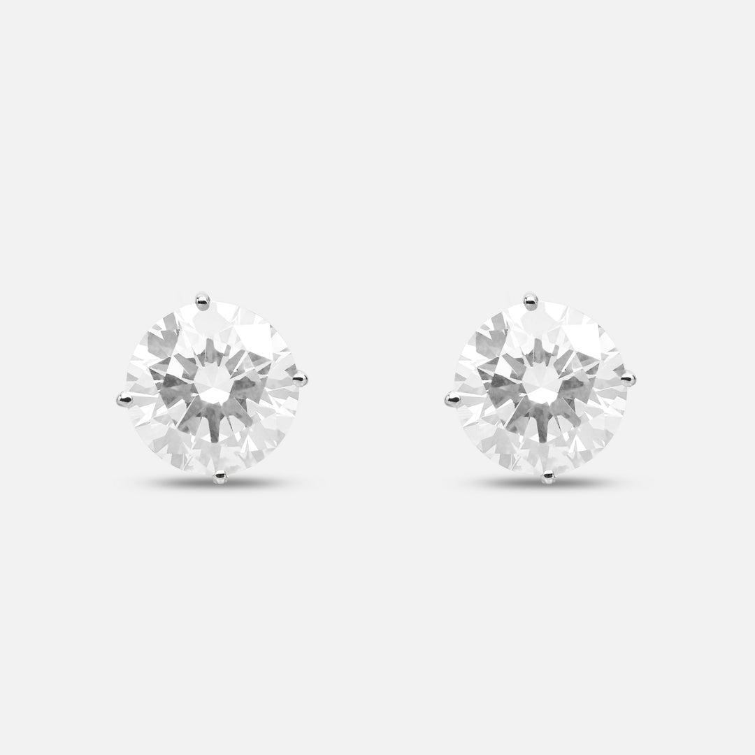Eclipse Luna Earrings in white diamond
