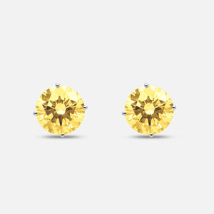 Eclipse Luna Earrings in yellow diamond