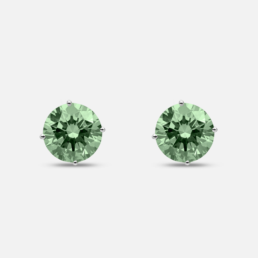 Eclipse Luna Earrings in green diamond