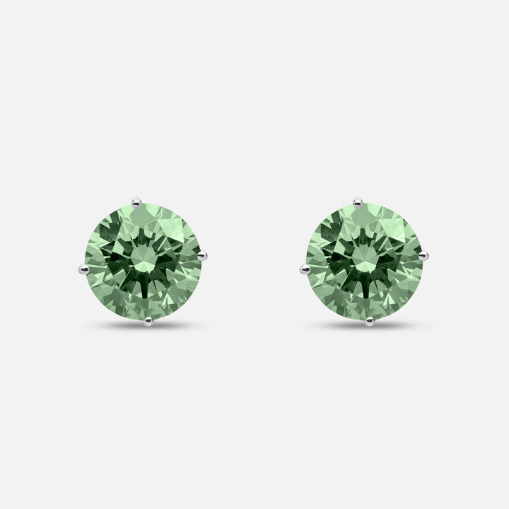 Eclipse Luna Earrings in green diamond