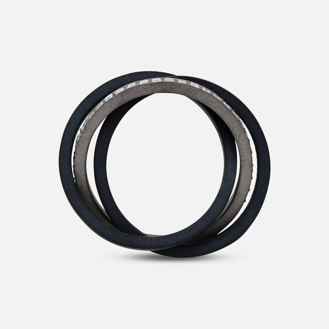 Eclipse Enquinox Ring in black titanium