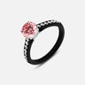 Eclipse Luna Ring in pink diamond