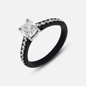 Eclipse Celeste Ring in white diamond