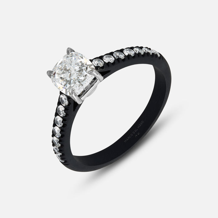 Eclipse Celeste Ring in white diamond