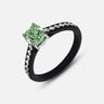 Eclipse Celeste Ring in green diamond