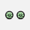 Eclipse Black Luna Earrings in green diamond