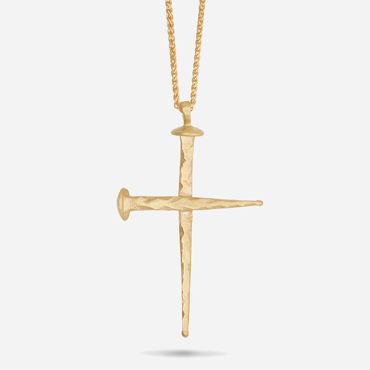 FORGED TRANSCENDENCE Gold Pendant, 18K Yellow Gold - Close-up View