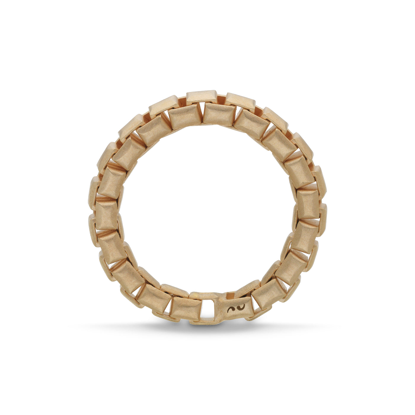 Ulysses Tubular 18K Matte Yellow Gold Vermeil Ring