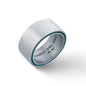 ELAN Oxidized Silver Band with Green Enamel