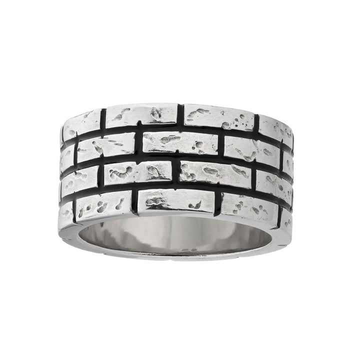 MURALES Silver Wide Band Ring