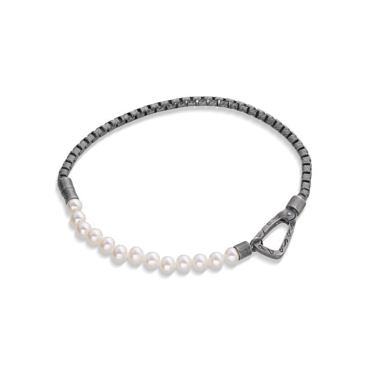ULYSSES Mini Beaded Pearl Single Chain Bracelet
