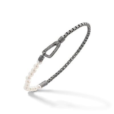 ULYSSES Mini Beaded Pearl Single Chain Bracelet
