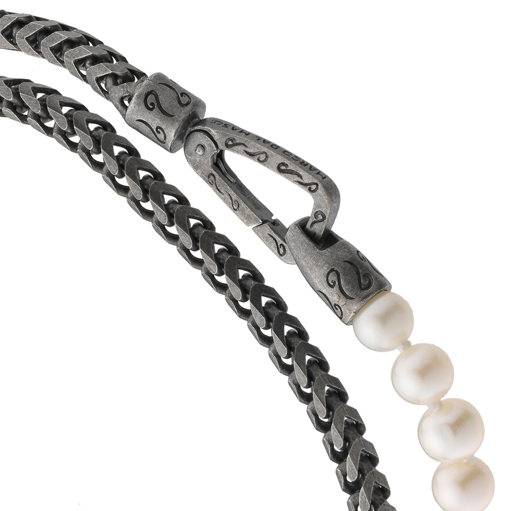 ULYSSES Beaded Pearl Double Chain Bracelet