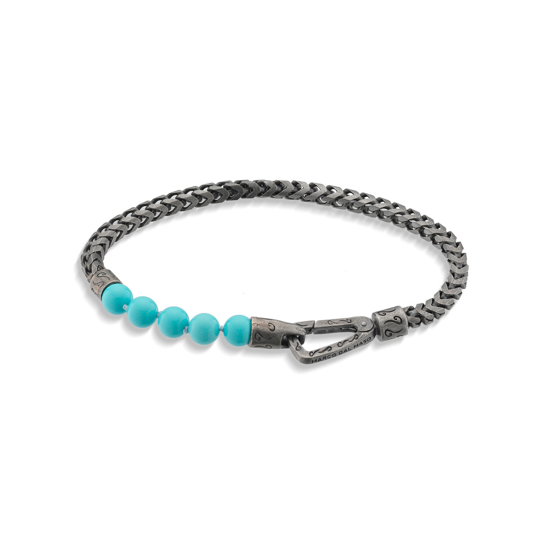 ULYSSES Turquoise Beads Single Chain Bracelet