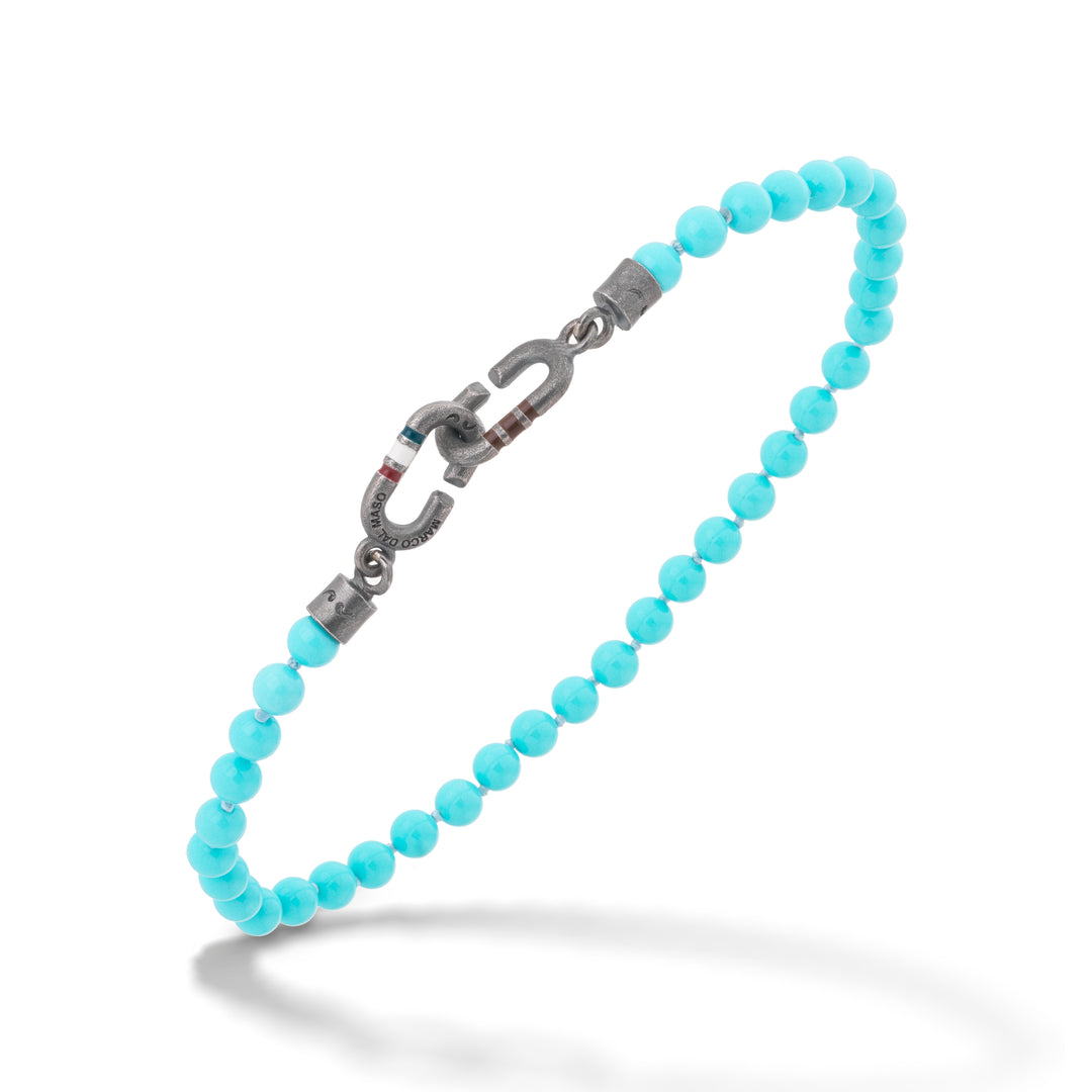 THE LINK Mini Turquoise Beaded Eternity Bracelet