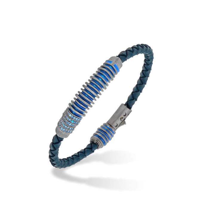Acies Blue Bracelet  with Blue Sapphires ct.1,10 and blue enamel
