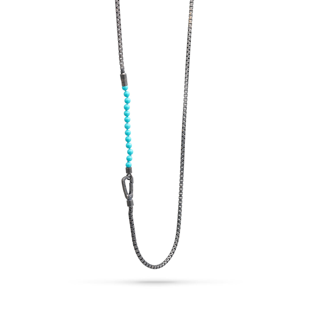 Ulysses Mini Turquoise Beaded Chain Necklace