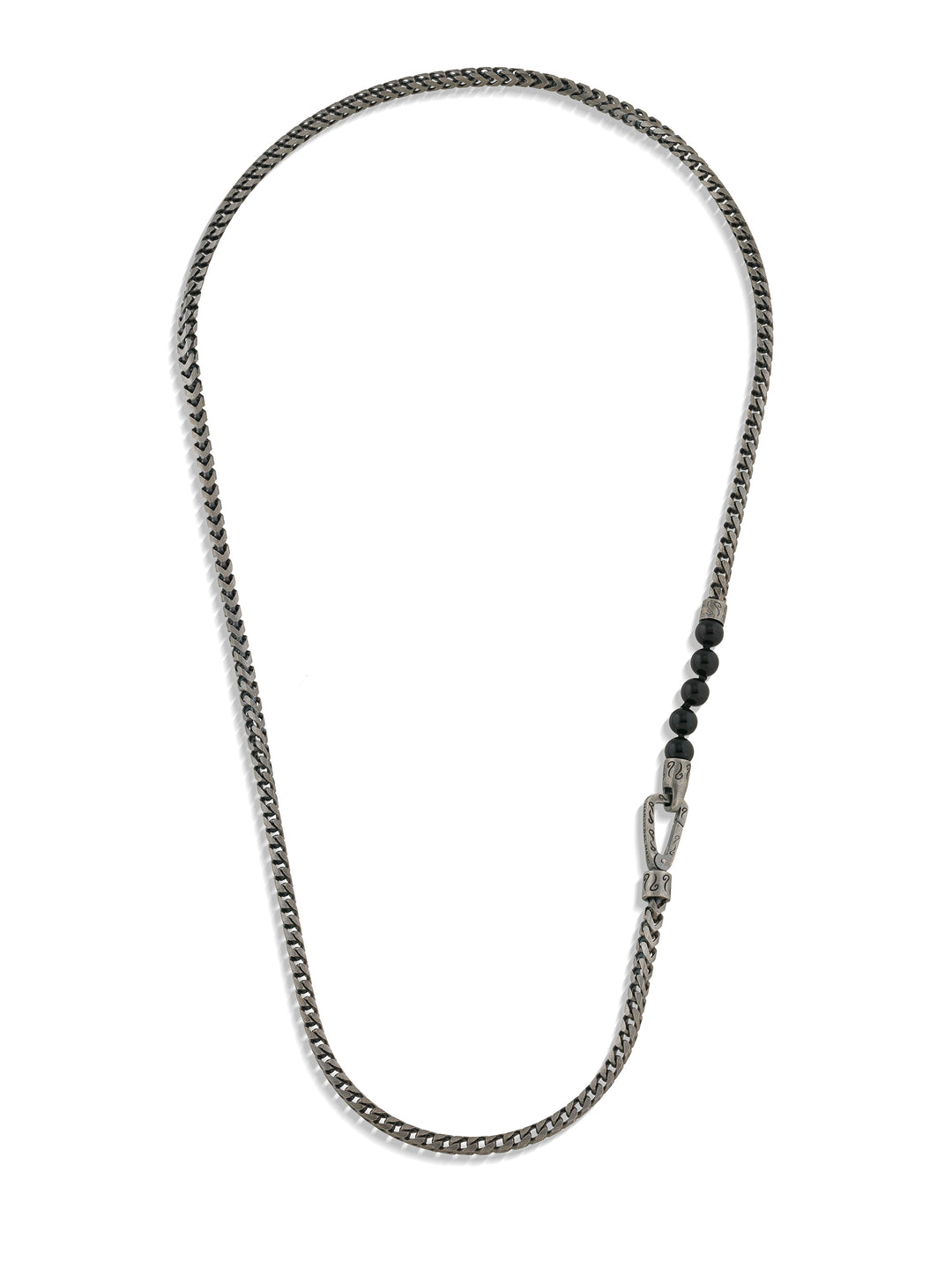 Ulysses Onyx Beads Chain Necklace