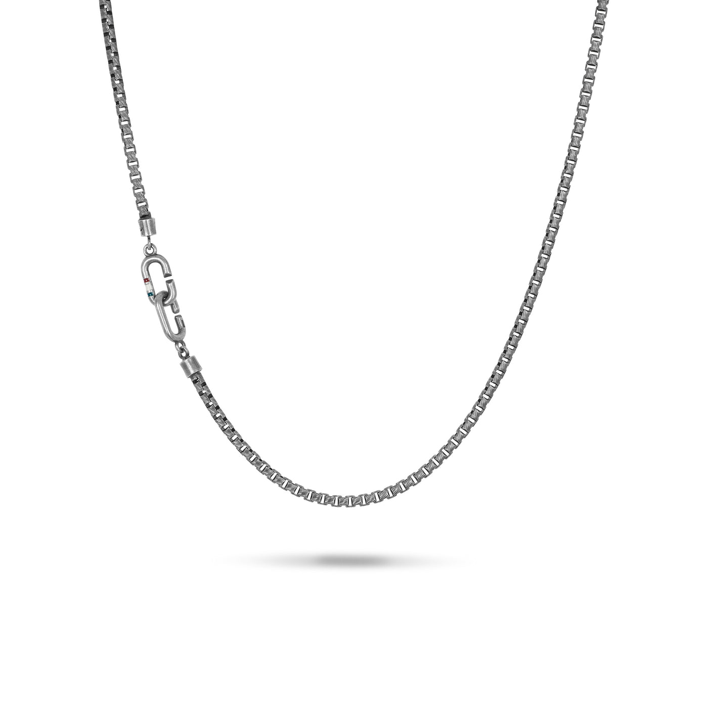 THE LINK Oxidized Silver Chain