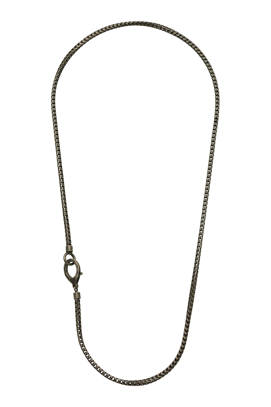 Ulysses Mesh Oxidized Silver Necklace