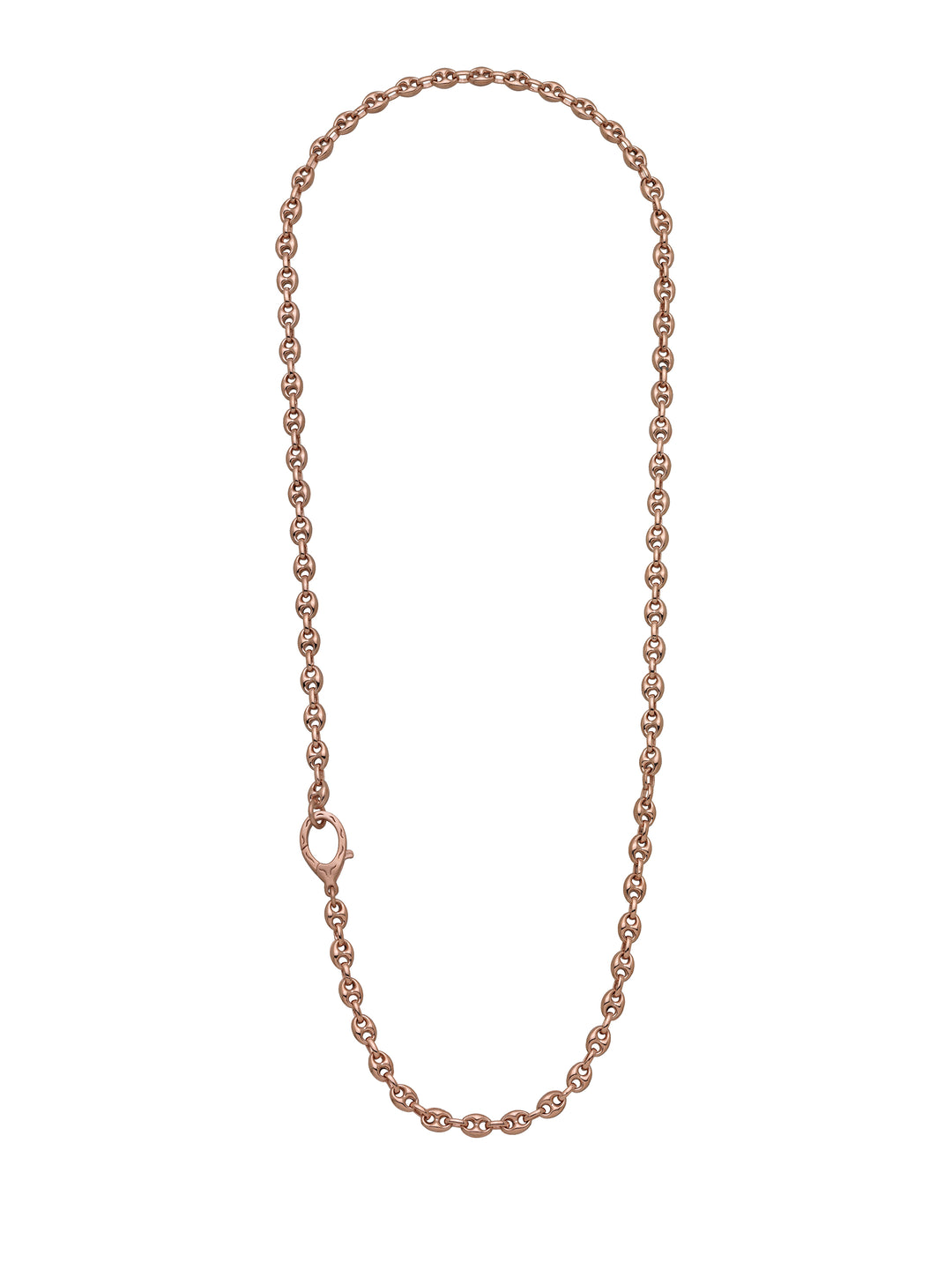 Ulysses Marine 18K Rose Gold Vermeil Necklace with Polished Chain and Matte Clasp