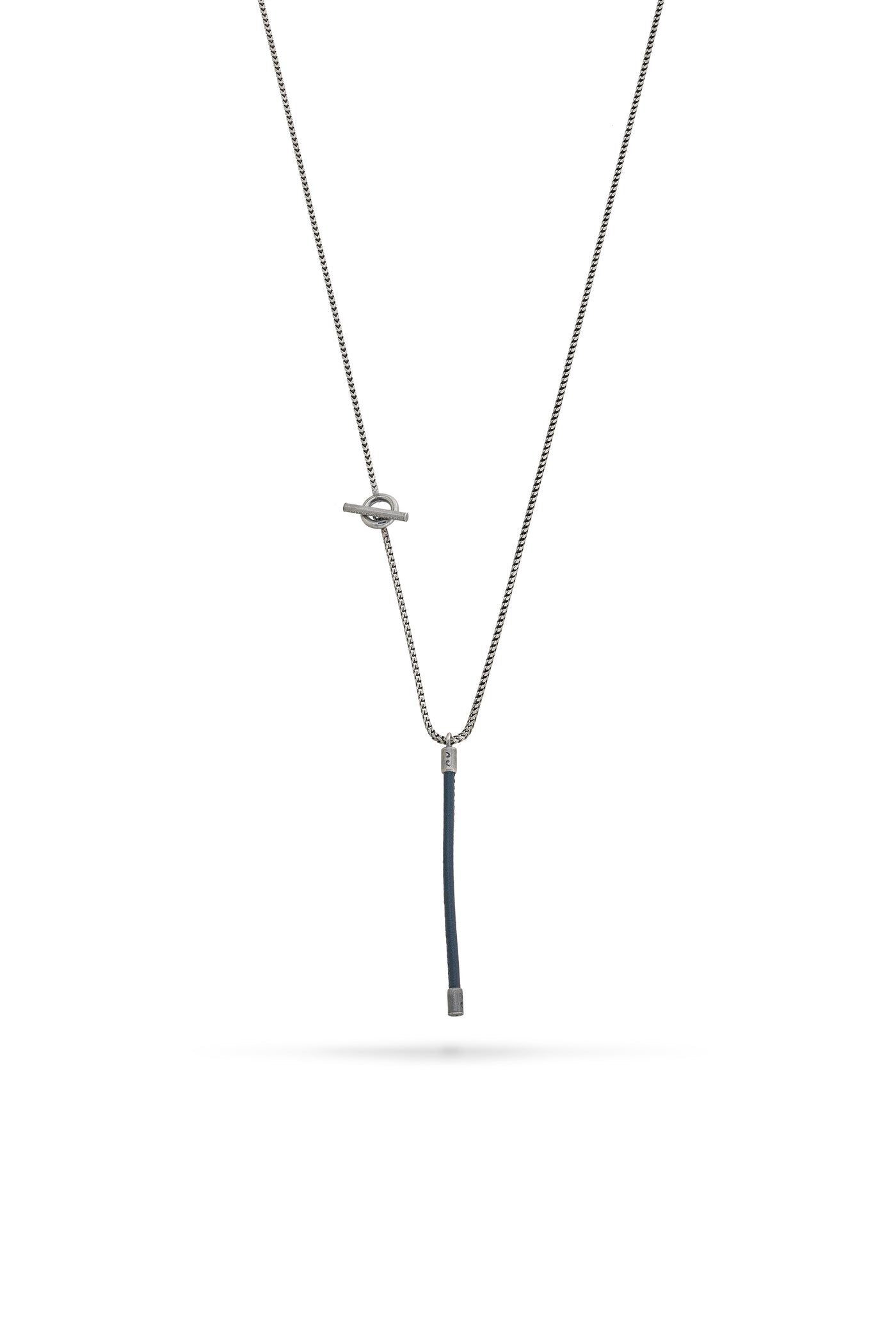 Lash Blue Leather Pendant