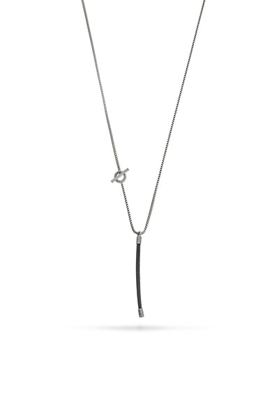 Lash Black Leather Pendant