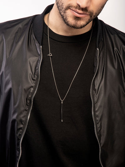 Lash Black Leather Pendant