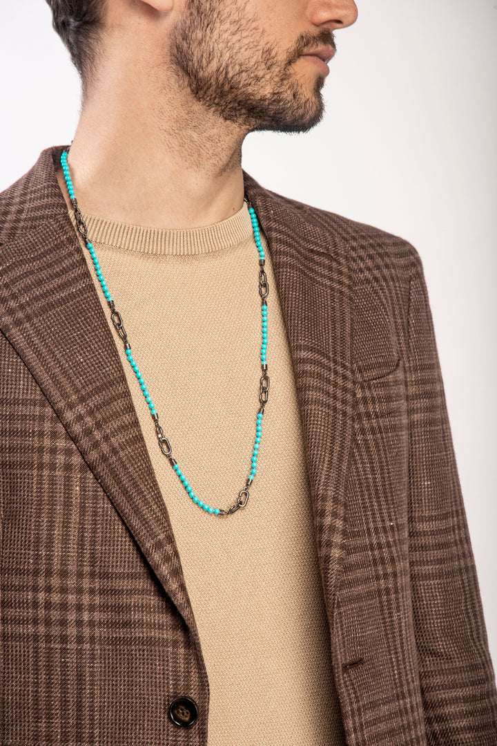 THE LINK Beaded Turquoise Chain