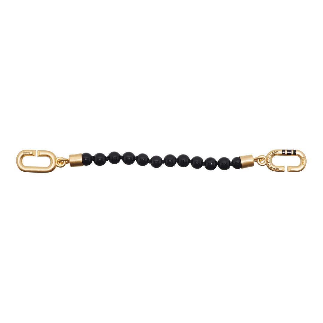 THE LINK Onyx Extension Beads with Vermeil