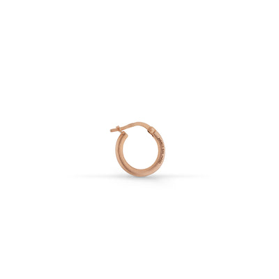 ULYSSES Slick 18K Matte Rose Gold Vermeil Hoop Earring