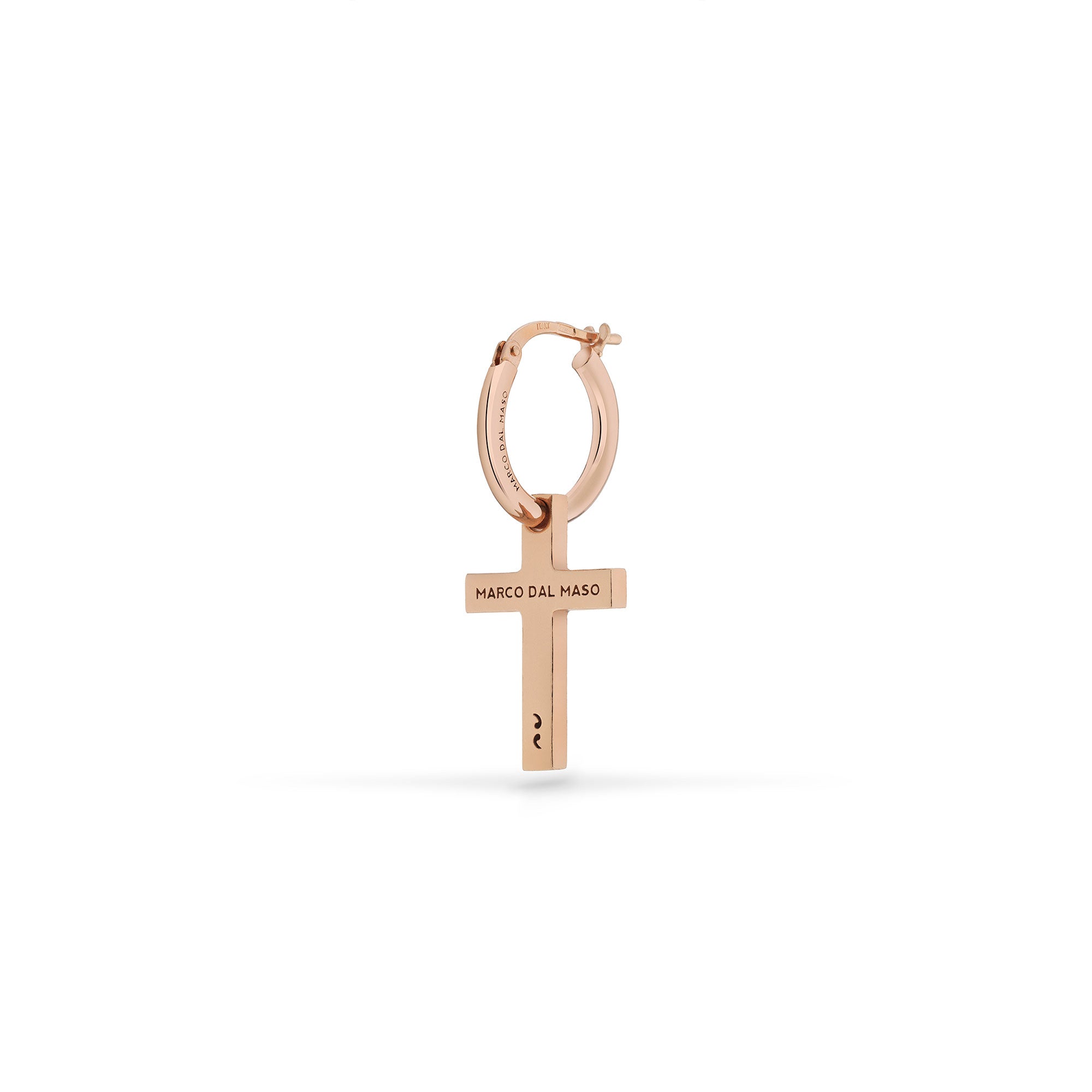 Share more than 127 rose gold cross earrings latest