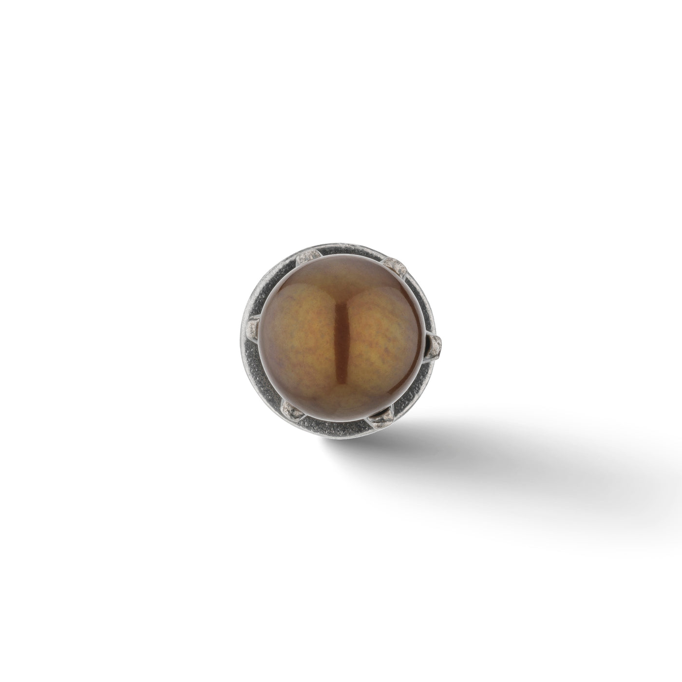 Calyx Mono Gold Pearl Earring