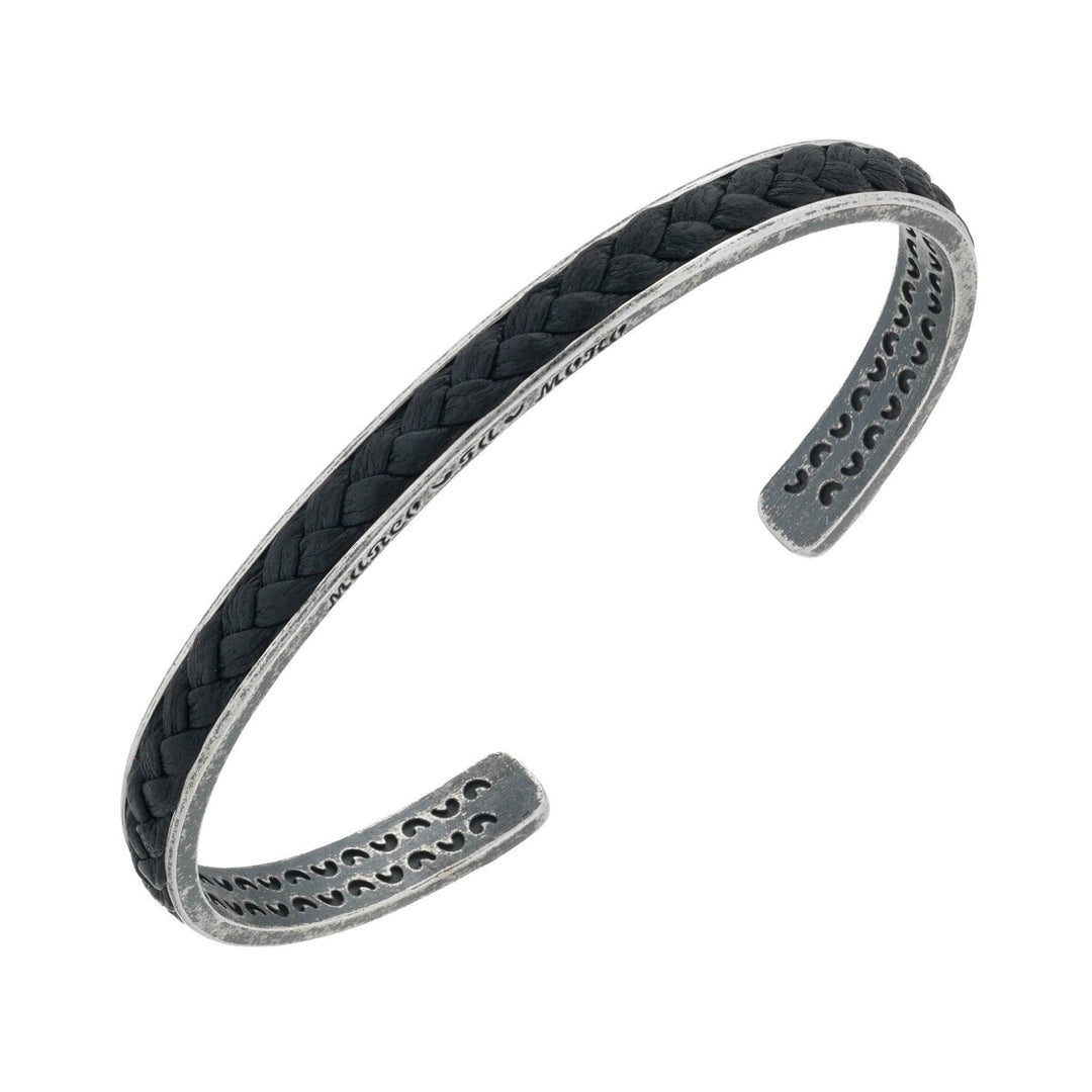 Lash 5mm Leather Cuff with Black Leather