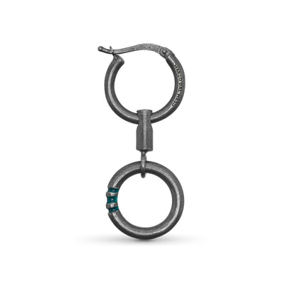 ULYSSES Manette Drop Mono Earring with Green Enamel